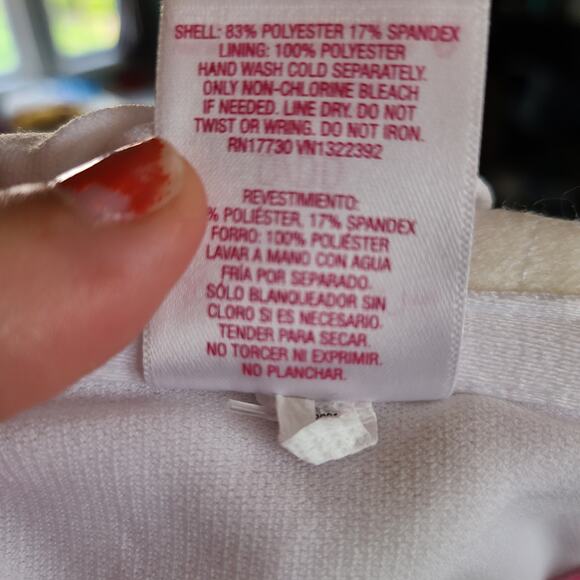 Xhilaration Swim Top Pink Yellow Tie Dye - Picture 6 of 6